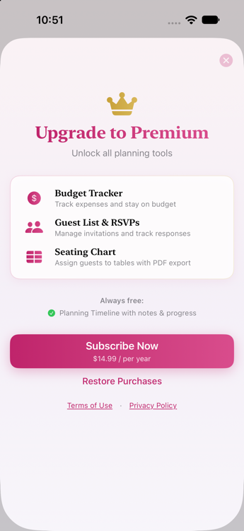 Premium subscription features